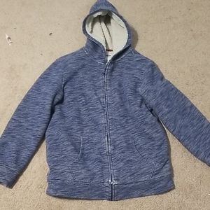 Sherpa zip up hoddie